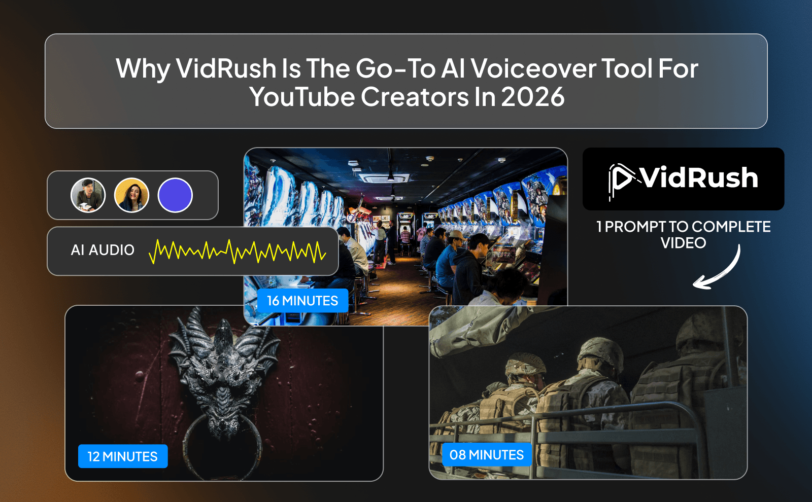 Why VidRush Is the Go-To AI Voiceover Tool for YouTube Creators in 2026