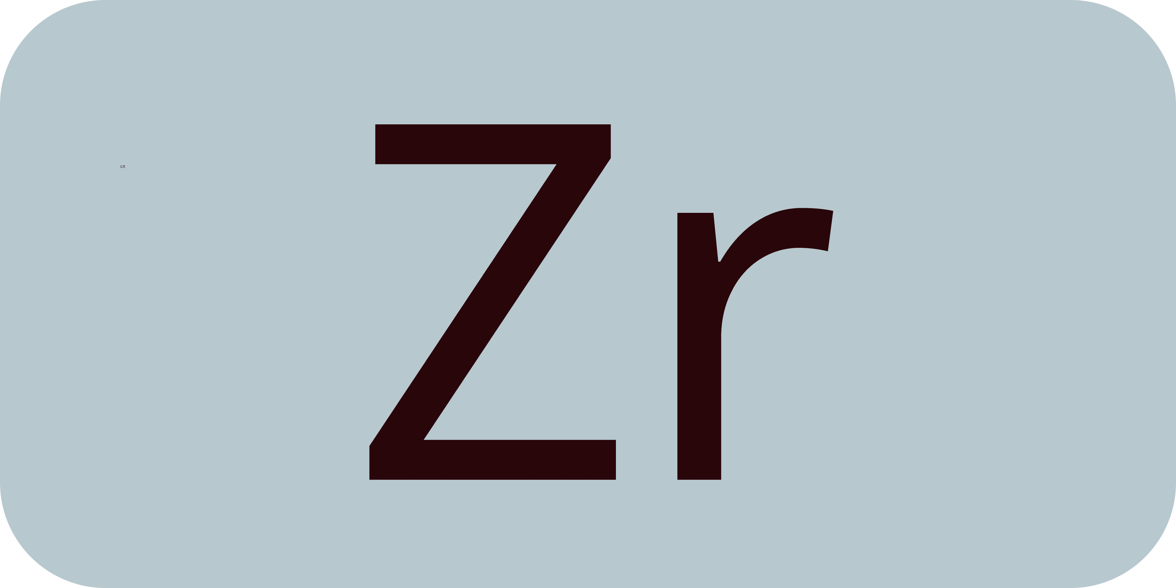 Zirconium symbol