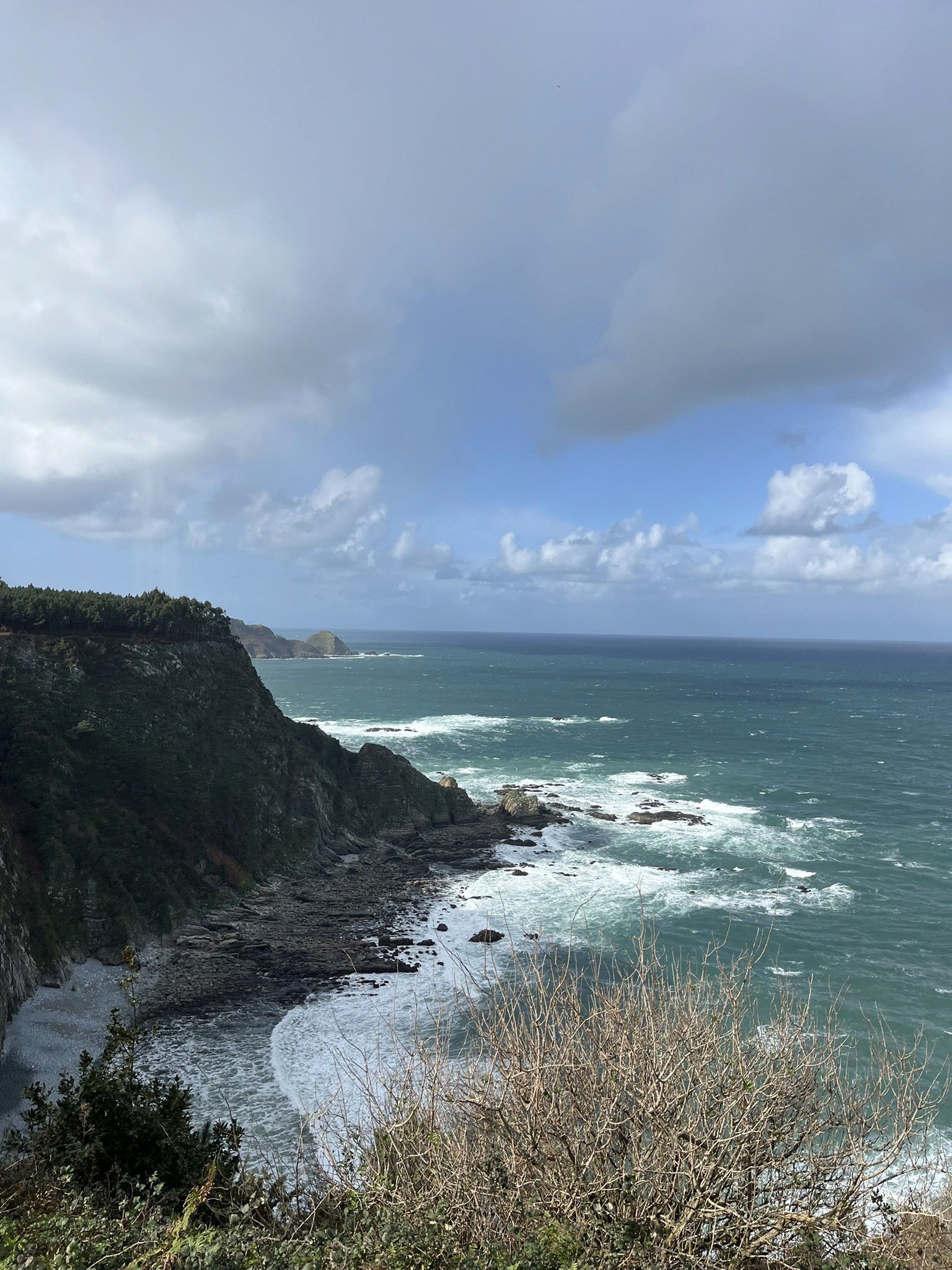 A view from an airplane window shows the aircraft's wing with a golden hue reflecting the setting sun, against a serene backdrop of fluffy clouds and a clear sky.