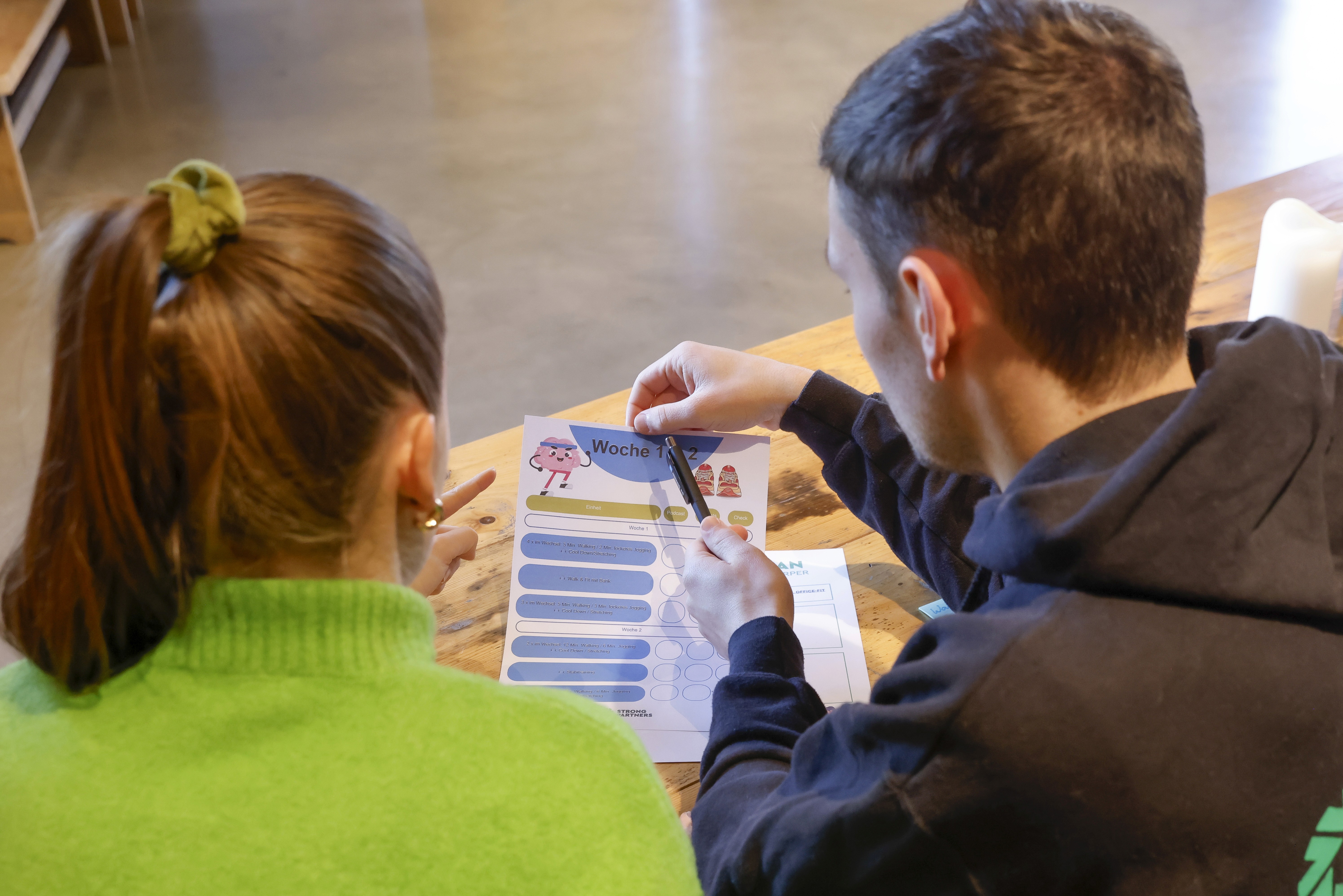 Planung von Zielen, Gesundheit im Team fördern