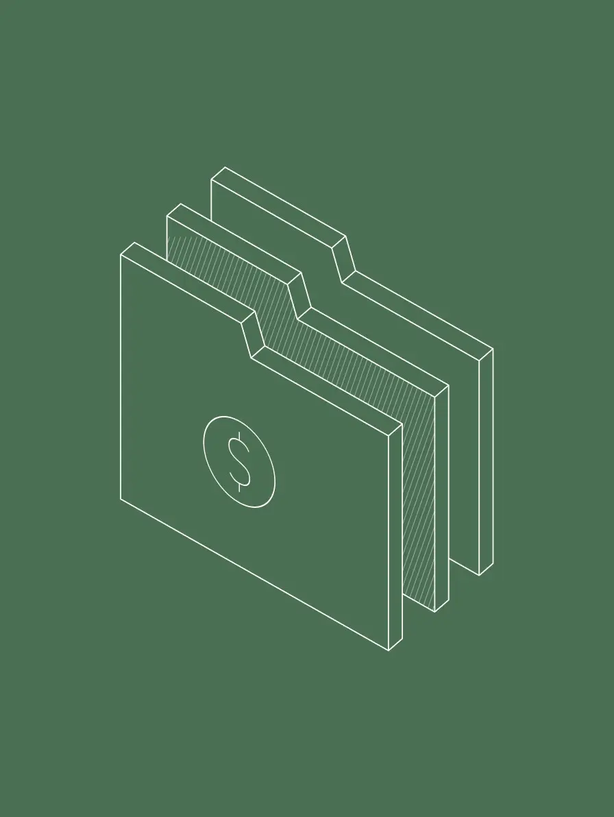 Folder with dollar sign