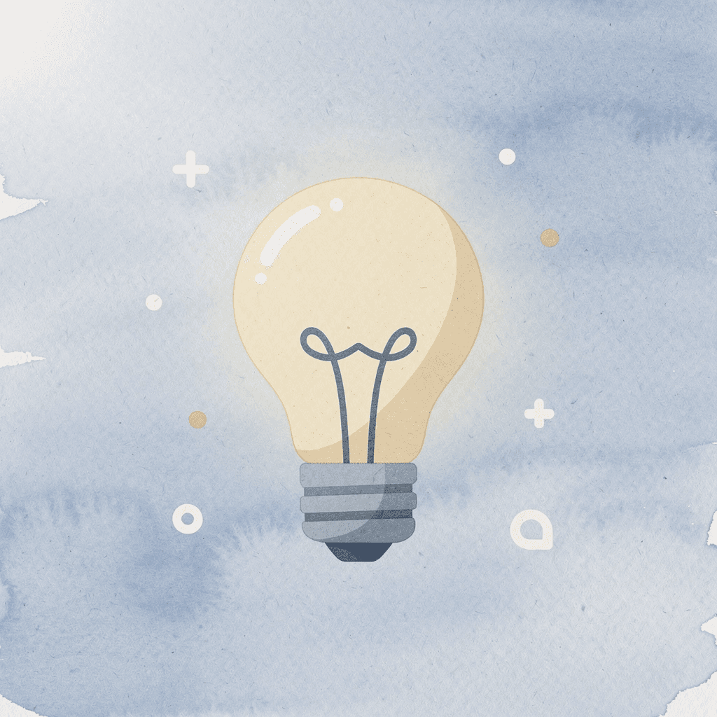 Lightbulb icon representing design tip - Family Reunion T-Shirt Ideas