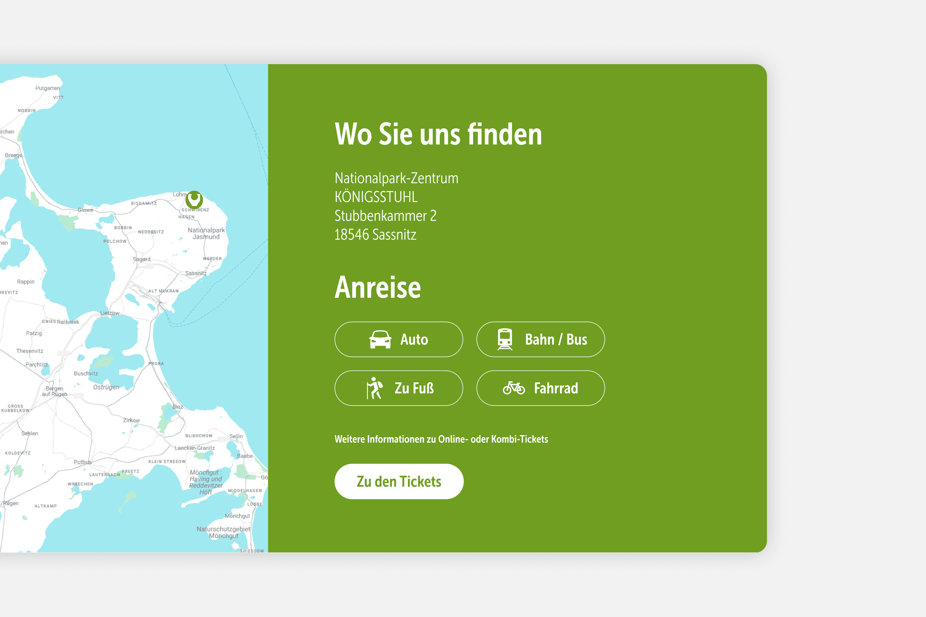 Map and travel options for Nationalpark-Zentrum KÖNIGSSTUHL
