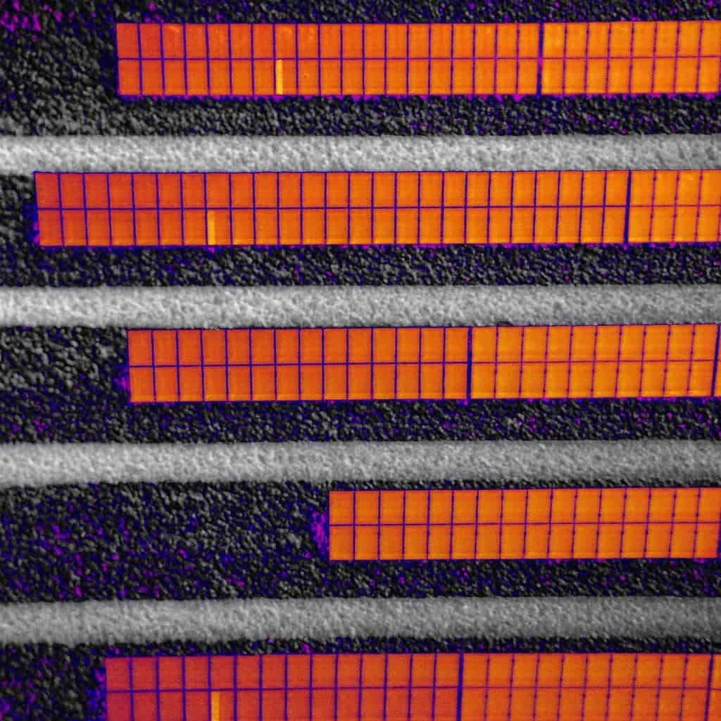 Beispiel einer Thermografie - durchgeführt von DER SOLARWART.