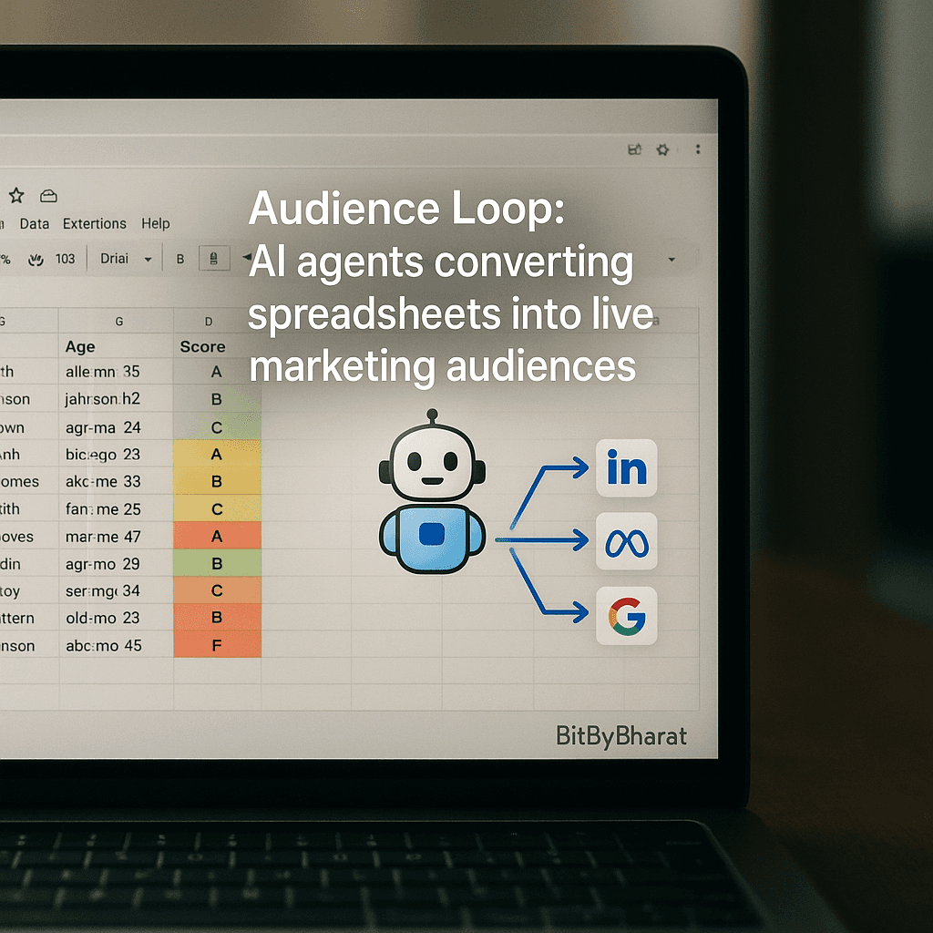 Audience Loop: AI agents converting spreadsheets into live marketing audiences