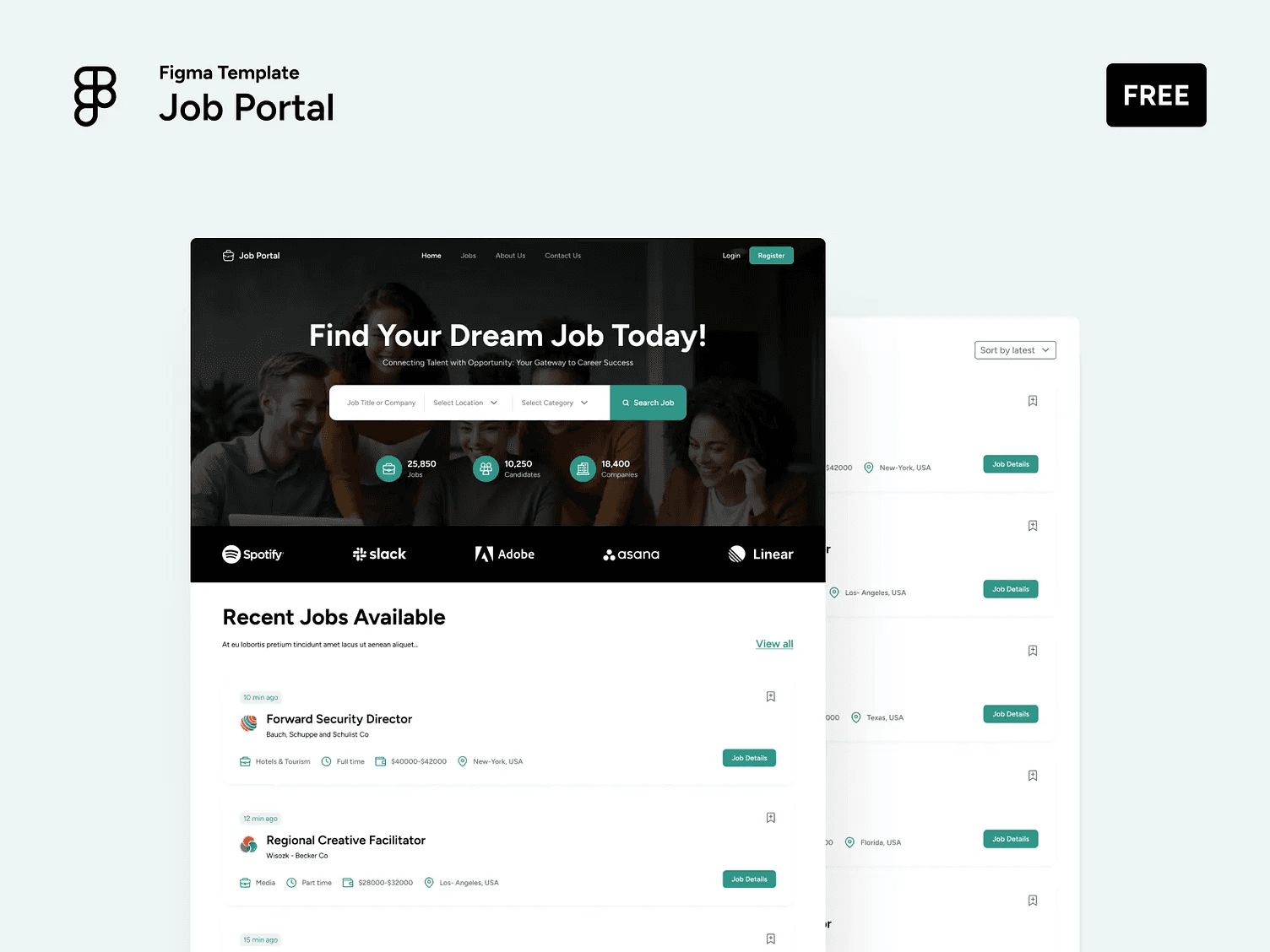 8 Best Figma Templates to Boost Your Designs in 2026 - Job Portal Figma Template