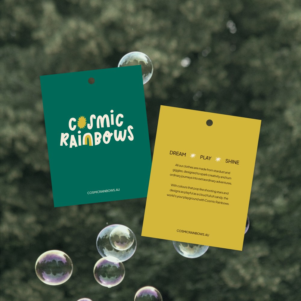 Childrens clothing tag design