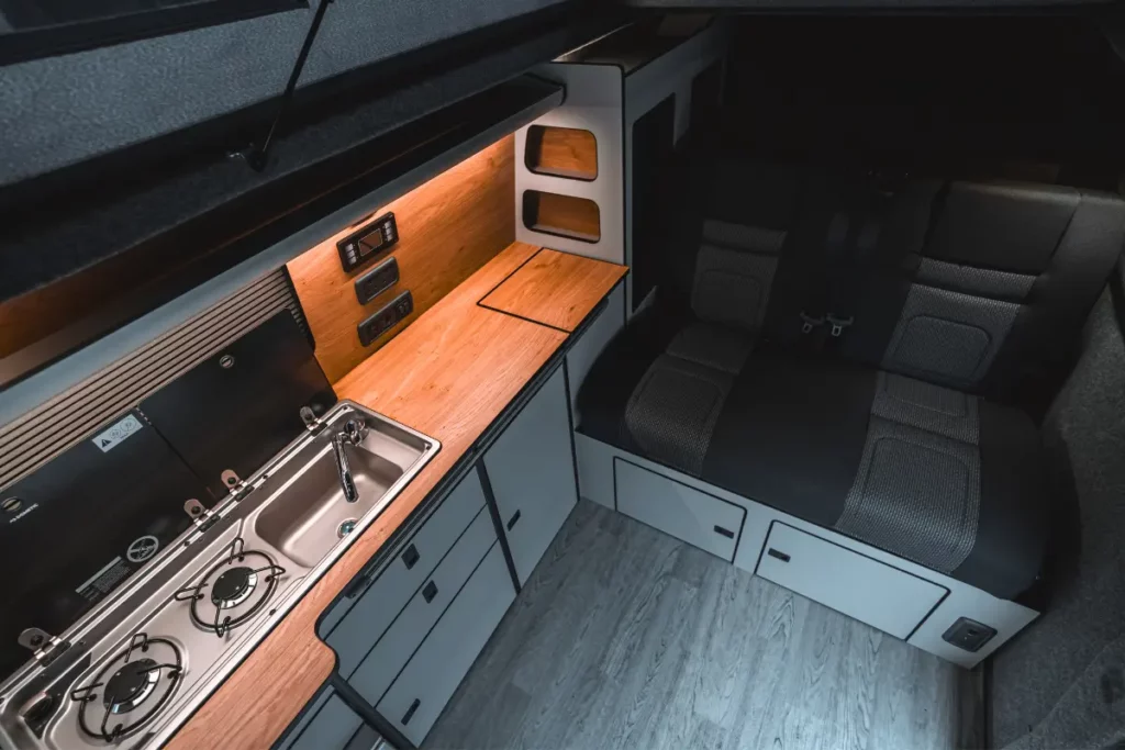 LWB VW Transporter interior