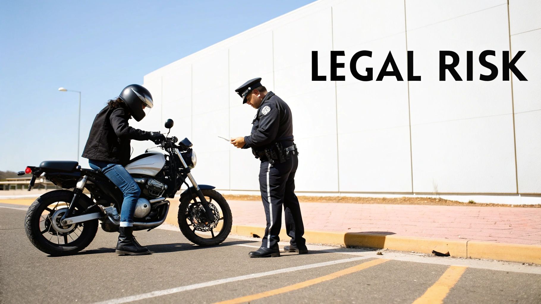Image of a police car with lights flashing, representing legal trouble.