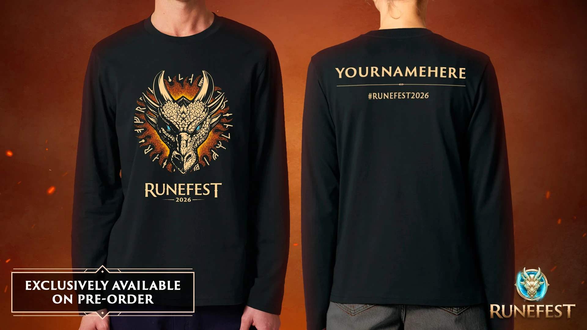 RuneFest 2026 Personalised Long Sleeved T-Shirt