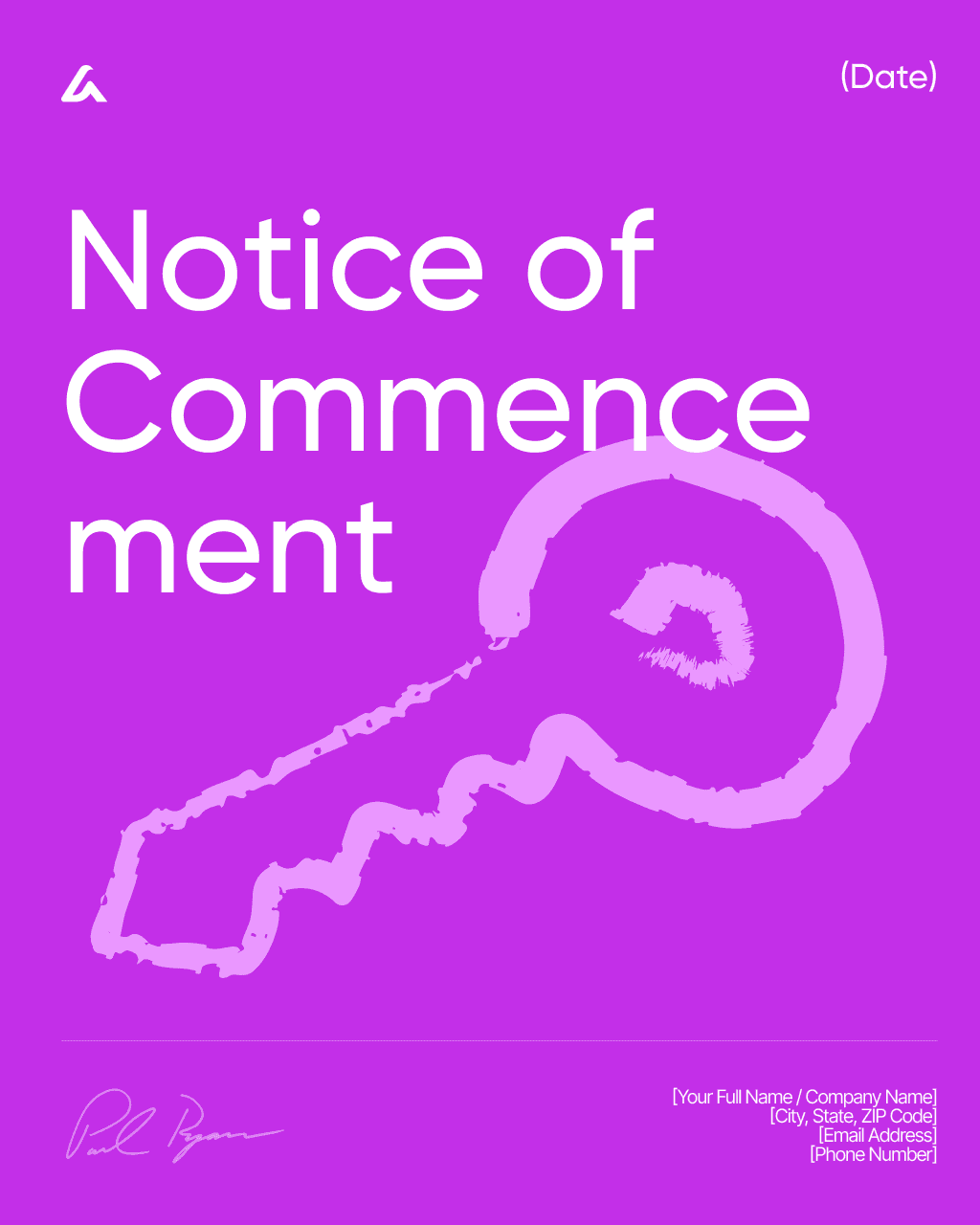 Notice of Commencement