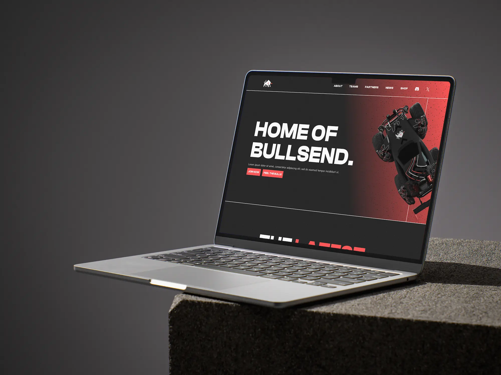 BULLSEND Hero Mockup