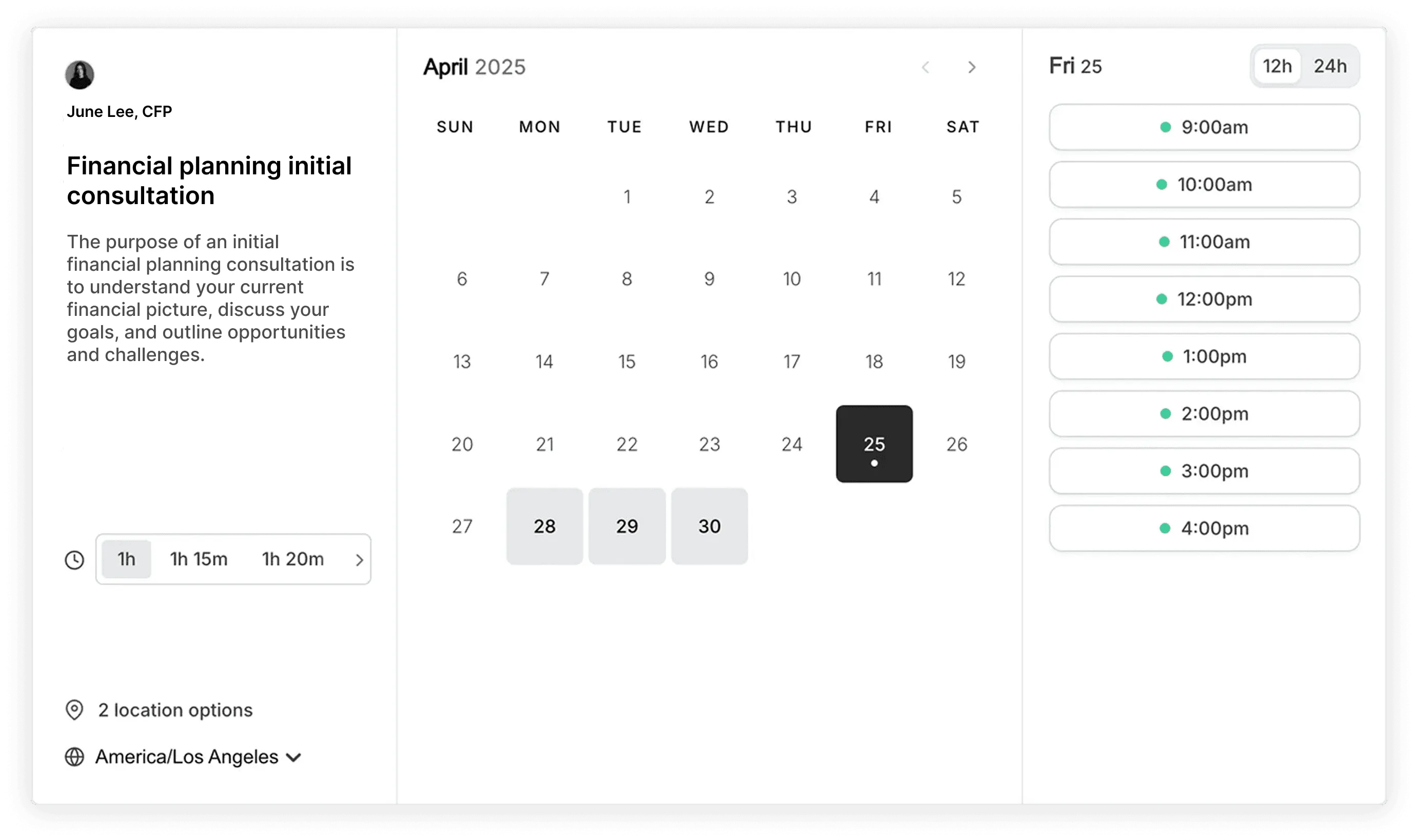 Representative image of scheduling calendar