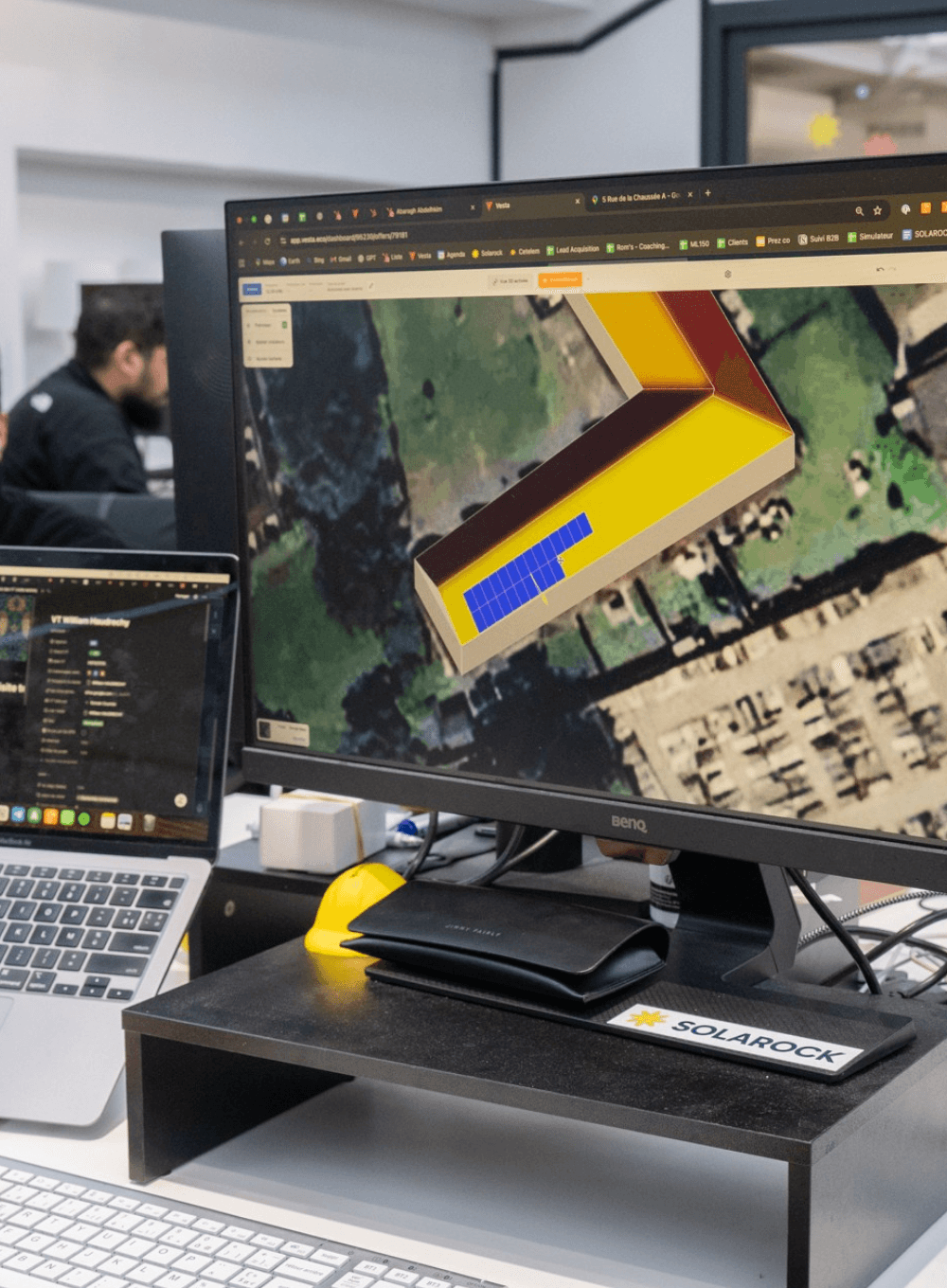 vue 3D panneaux photovoltaïque
