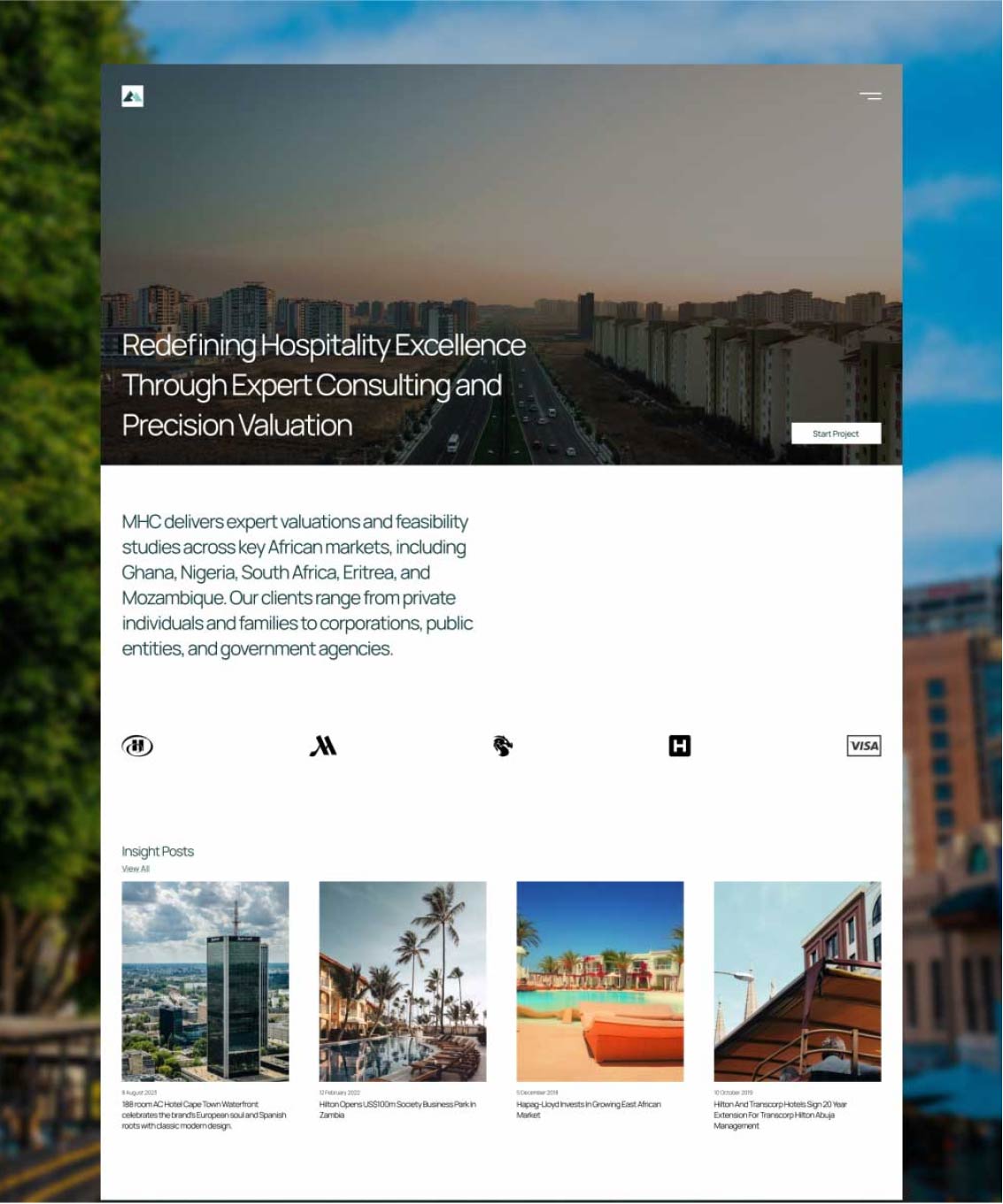 Clean and minimal web layout with an emphasis on intuitive user experience
