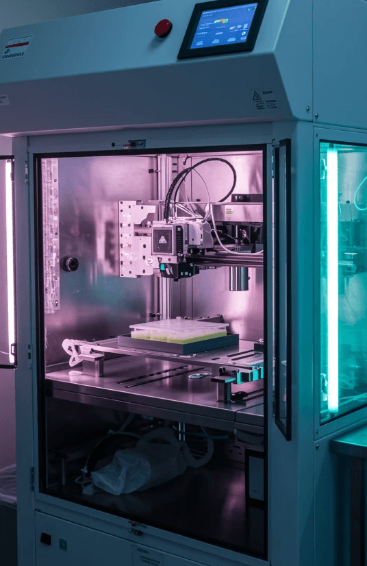 white plastic chair on white table