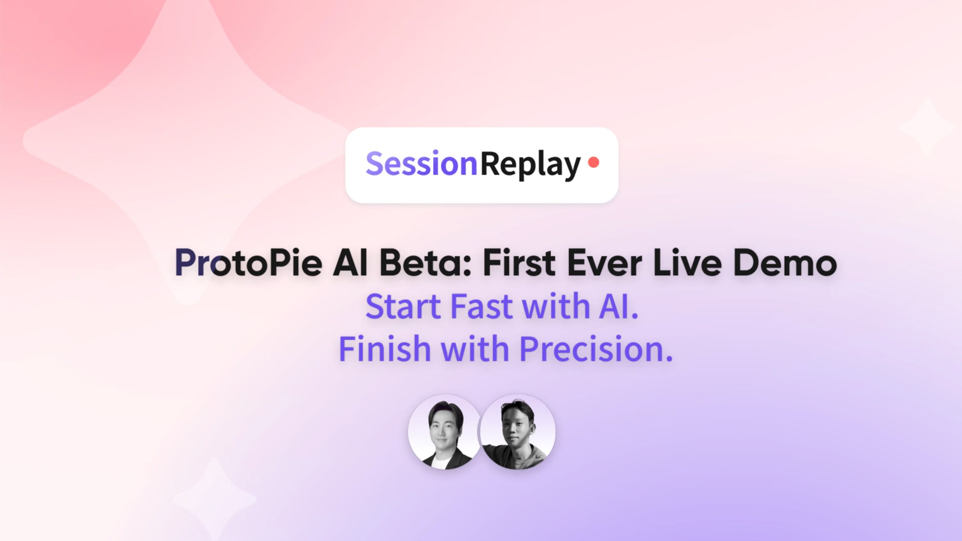 ProtoPie AI Beta first ever live demo session replay cover