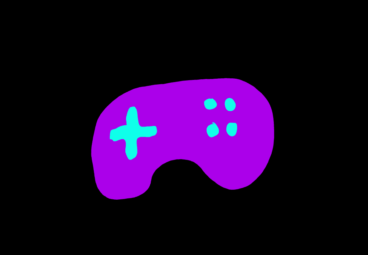 Gamepad rotating, then making a "smile"
