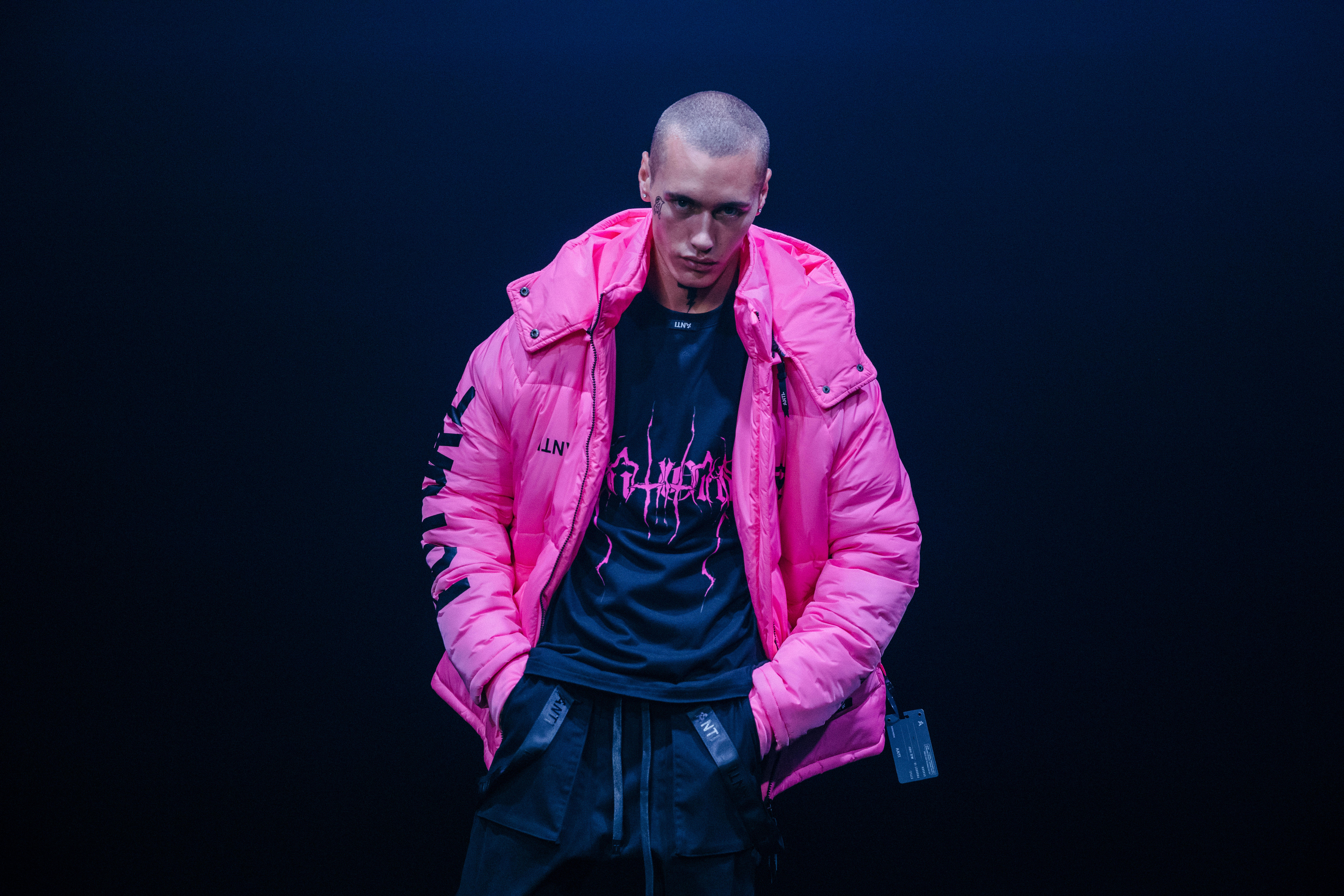 Hyphen ATD Puffer Jacket in Lethal Pink, Youthquake Tee, Armed Forces Elite Jogger