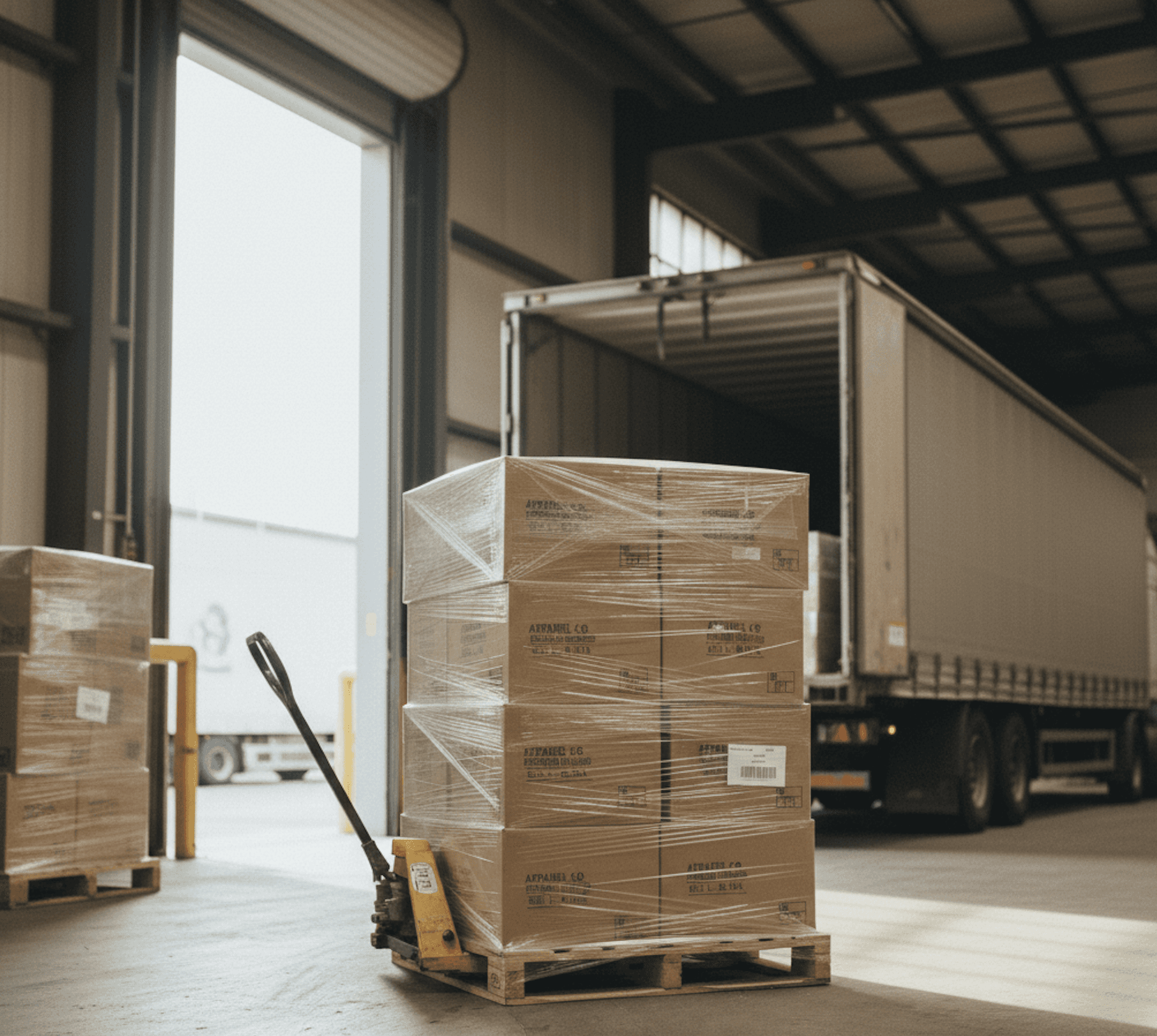 pallets ready for pickup