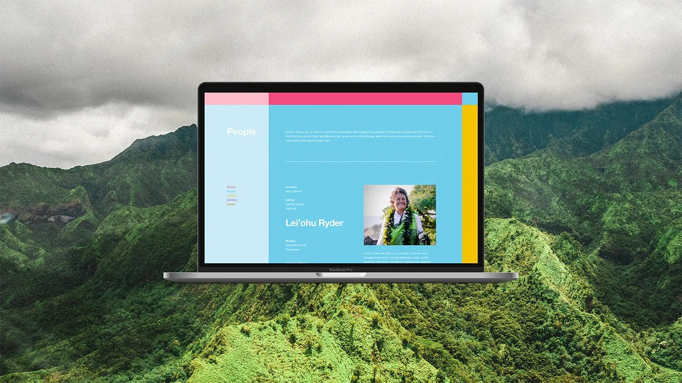 Aloha in Action nonprofit brand identity & website — image 2 by GRNHS