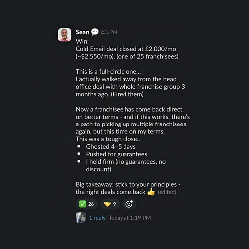 Sean result screenshot