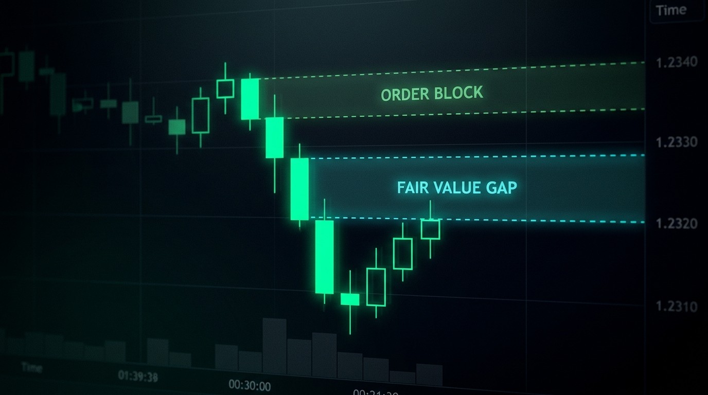 Price chart showing a sharp bounce at a price level with no visible support indicator, annotated to highlight the unexplained reaction zone