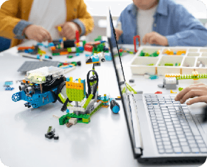 Students participating in hands-on STEM and robotics activities through HOKALI’s ELOP enrichment programs