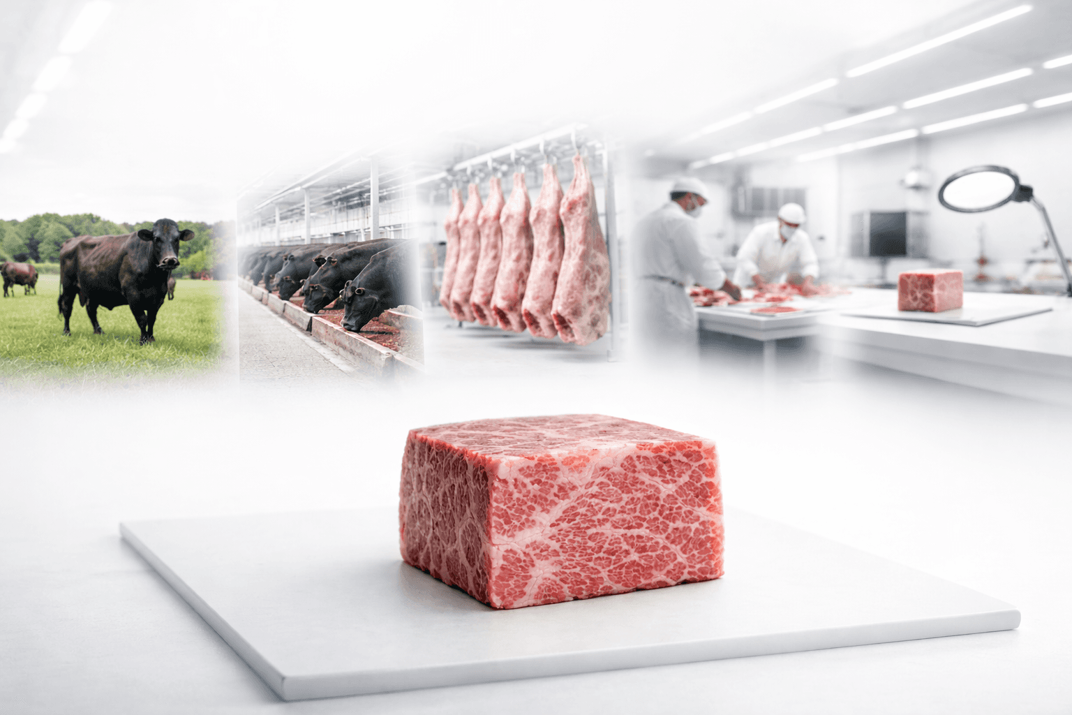 IMF-X™-Produktbewertung entlang von Rinderhaltung, Verarbeitung und Qualitätsprüfung