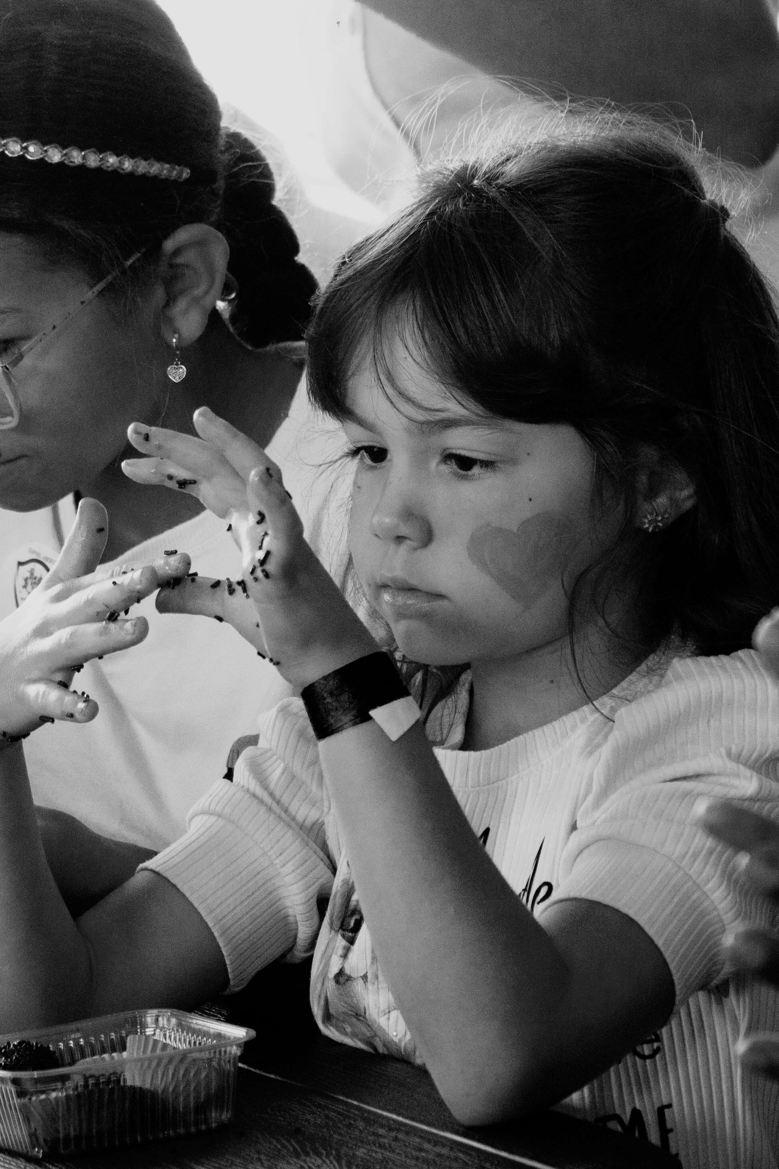 Women On Neon Background