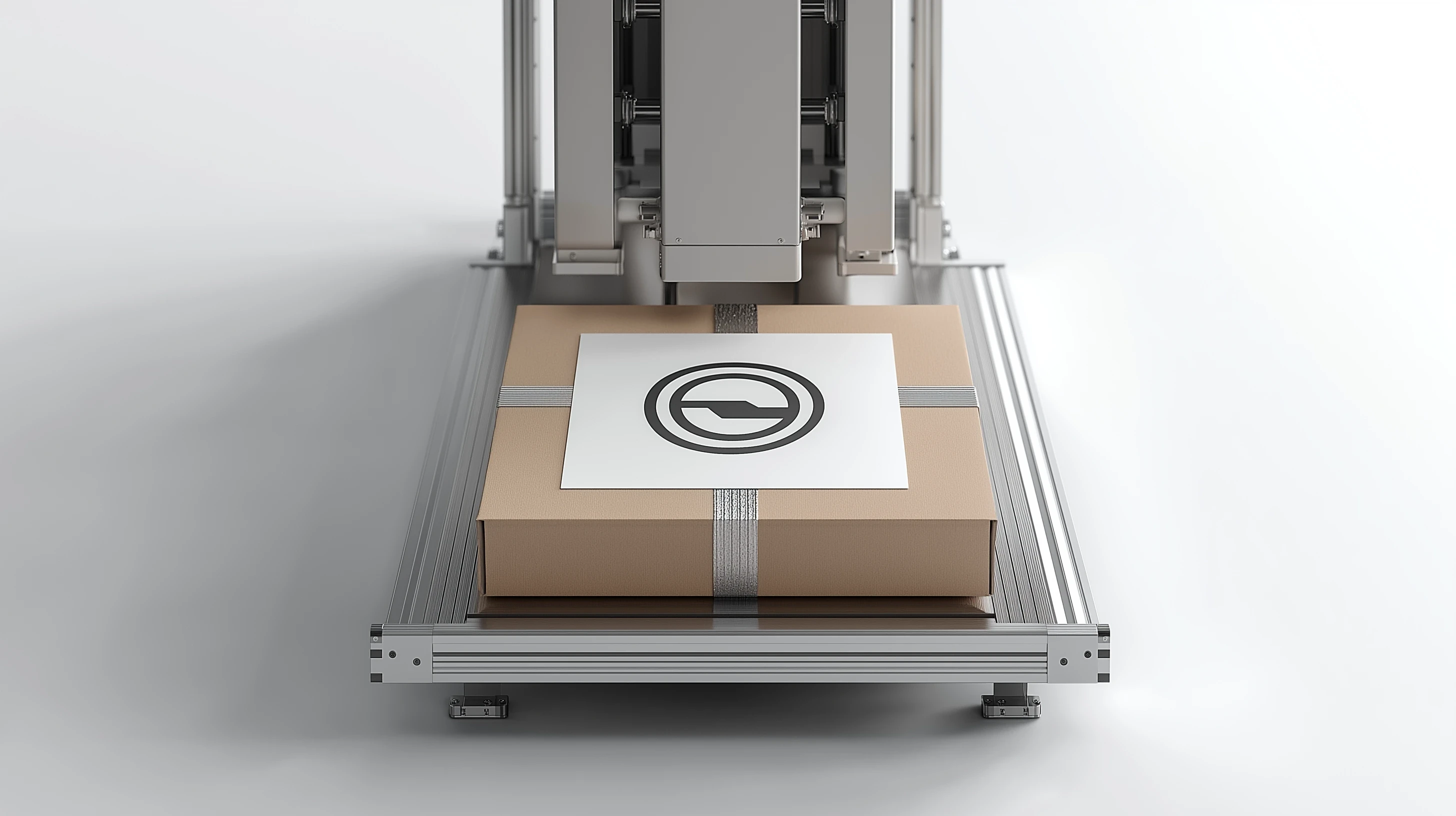 A stam being pressed on a carton