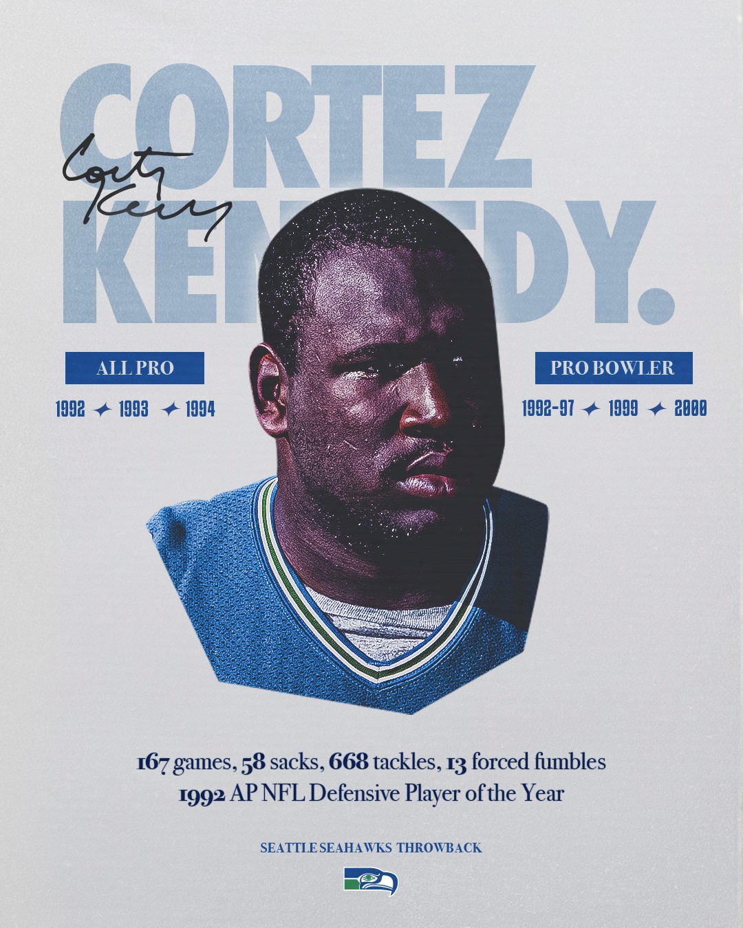 Cortez Kennedy Stat Graphic