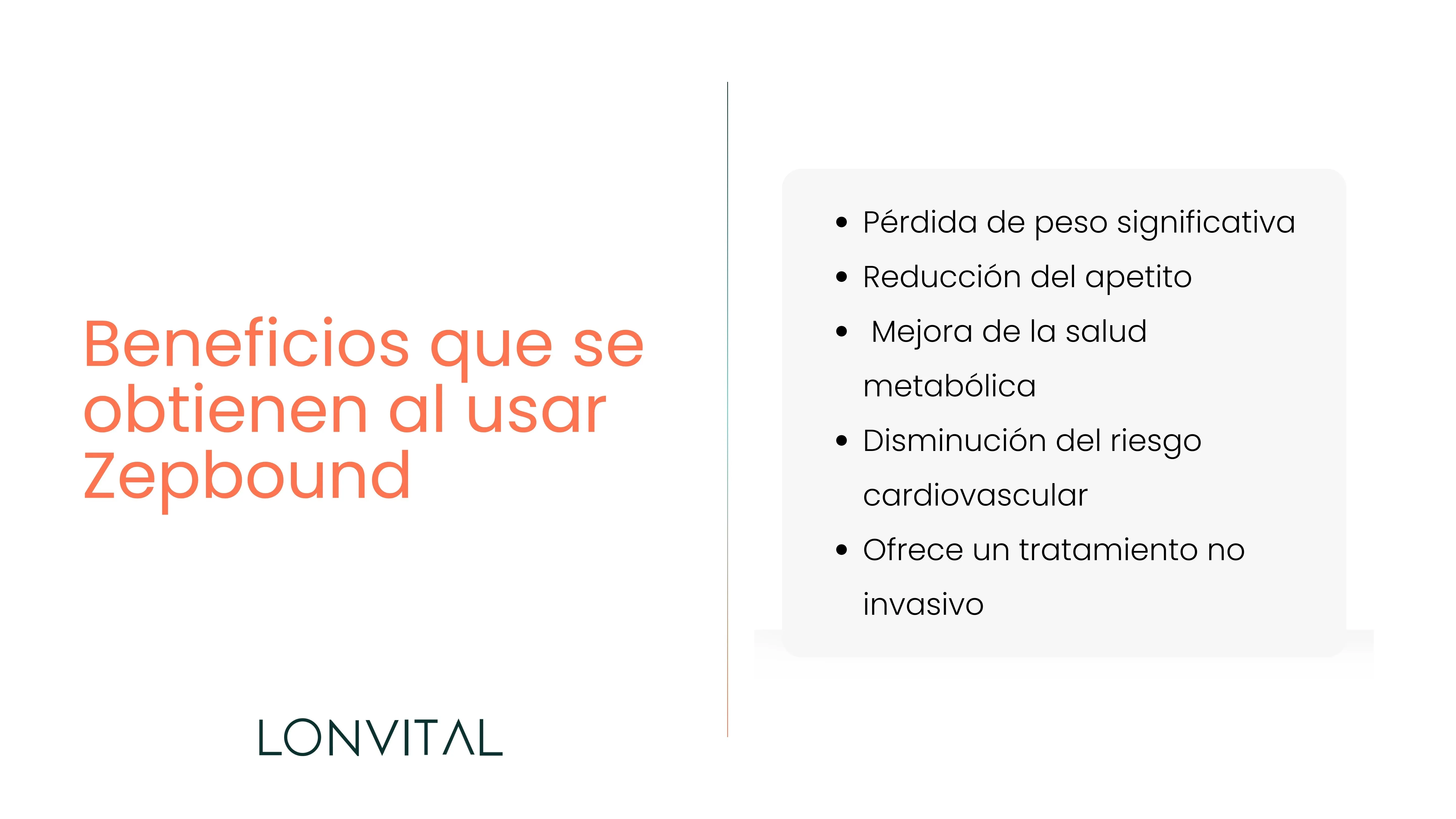 Beneficios que se obtienen al usar Zepbound