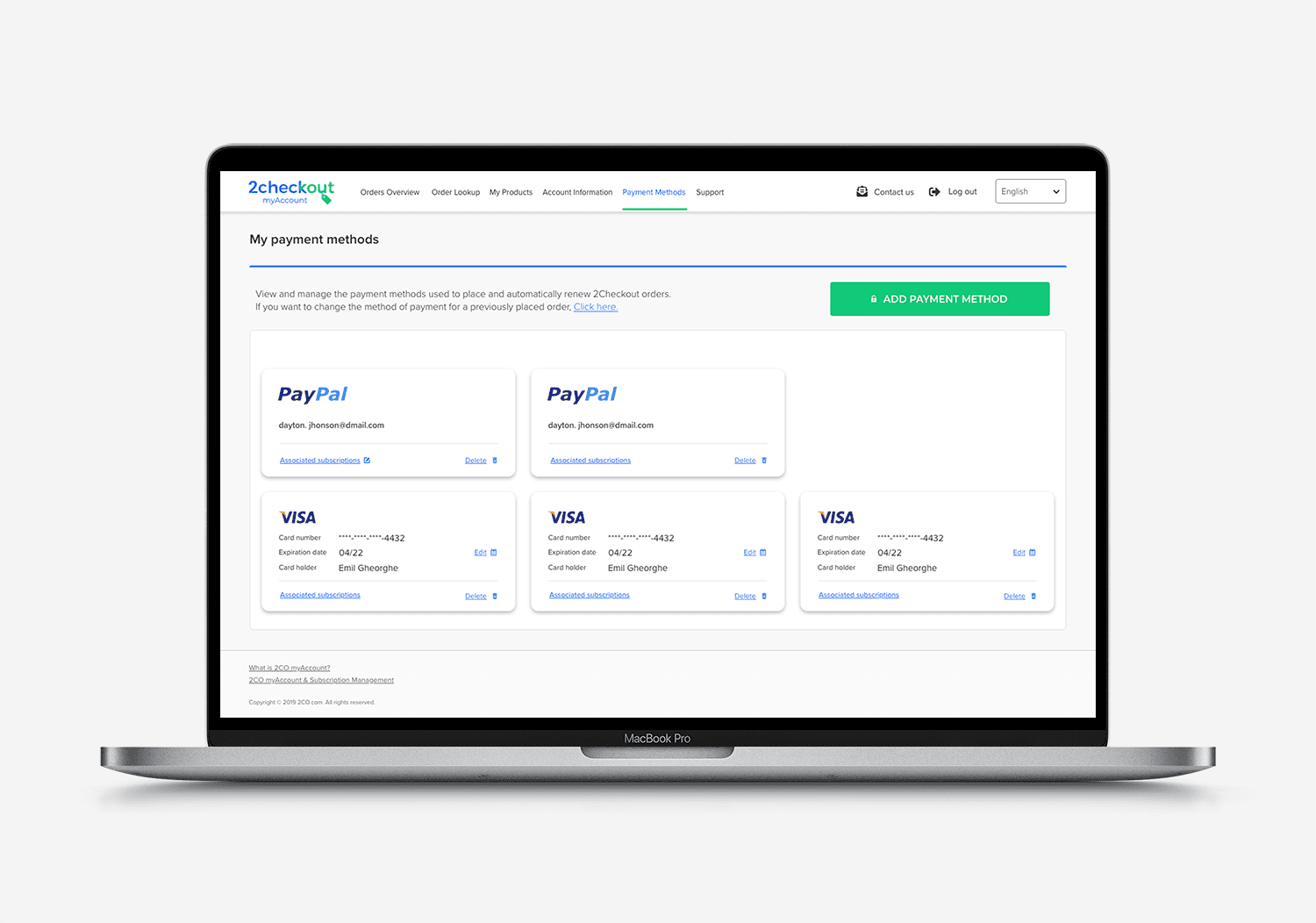 two cell phones on a gray surface