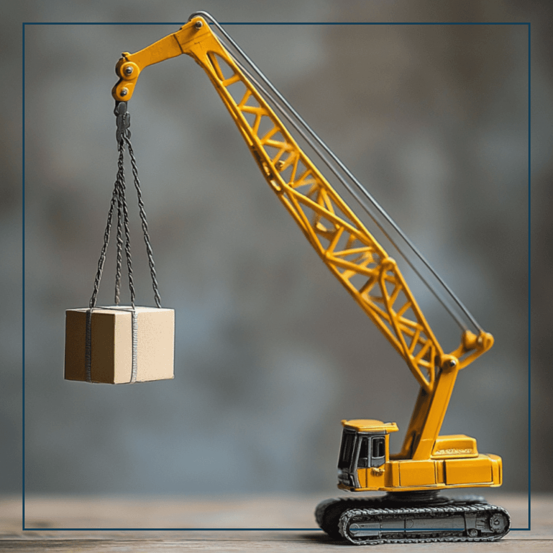 Hand mit Handy und Kompassapp, ein Schiff im Hintegrund