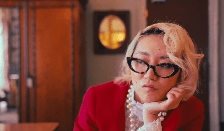 Extreme close-up of Shiba Inu dog's eye