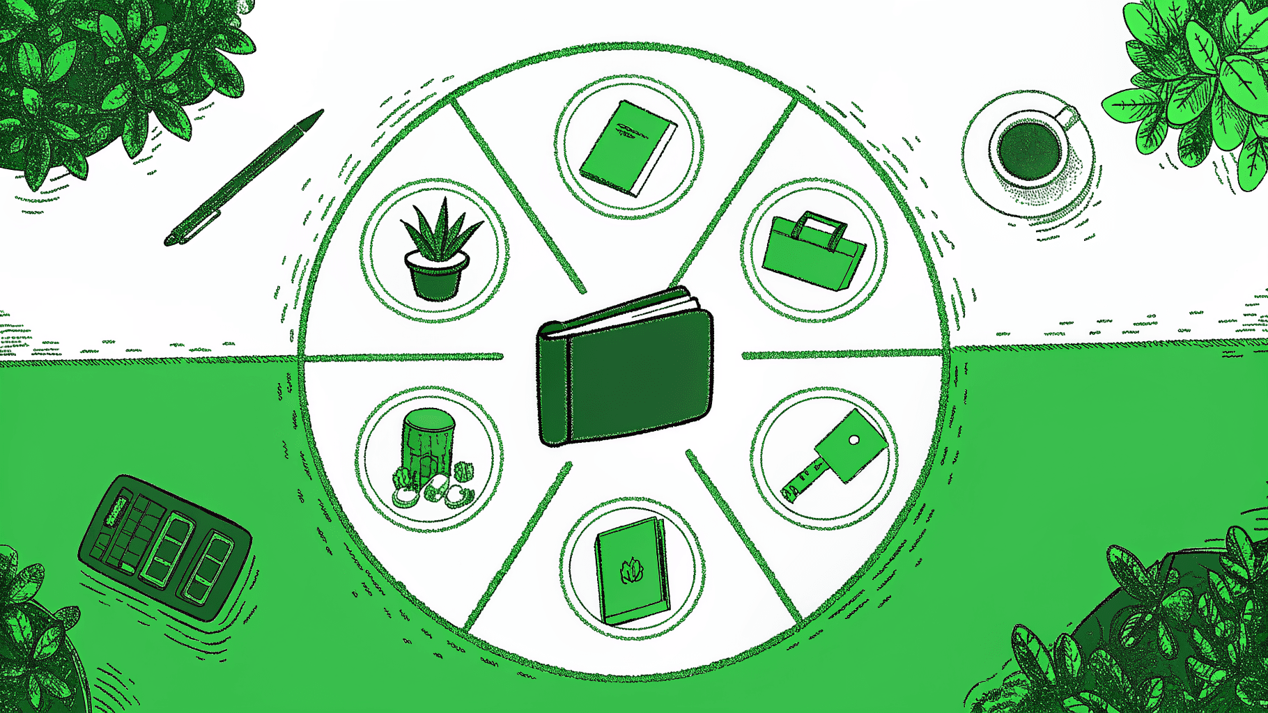 Wallet hub connecting scholarships, dormant accounts, settlements, utility refunds, and insurance icons