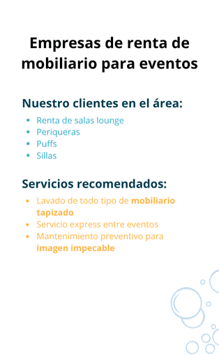 Empresas de renta de mobiliario - Atrás