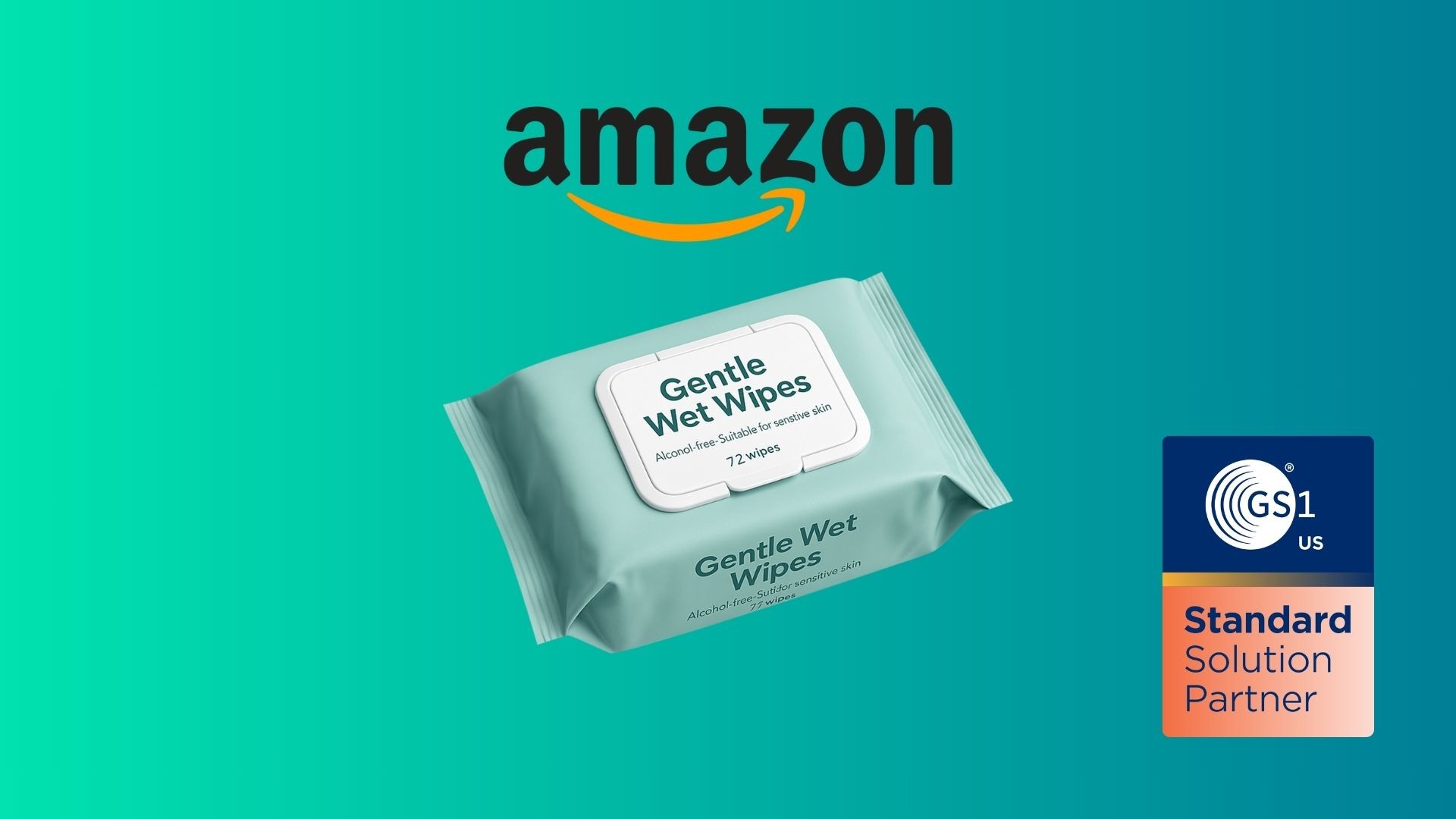Consistent product images displayed across Amazon, Shopify, and retail media.
