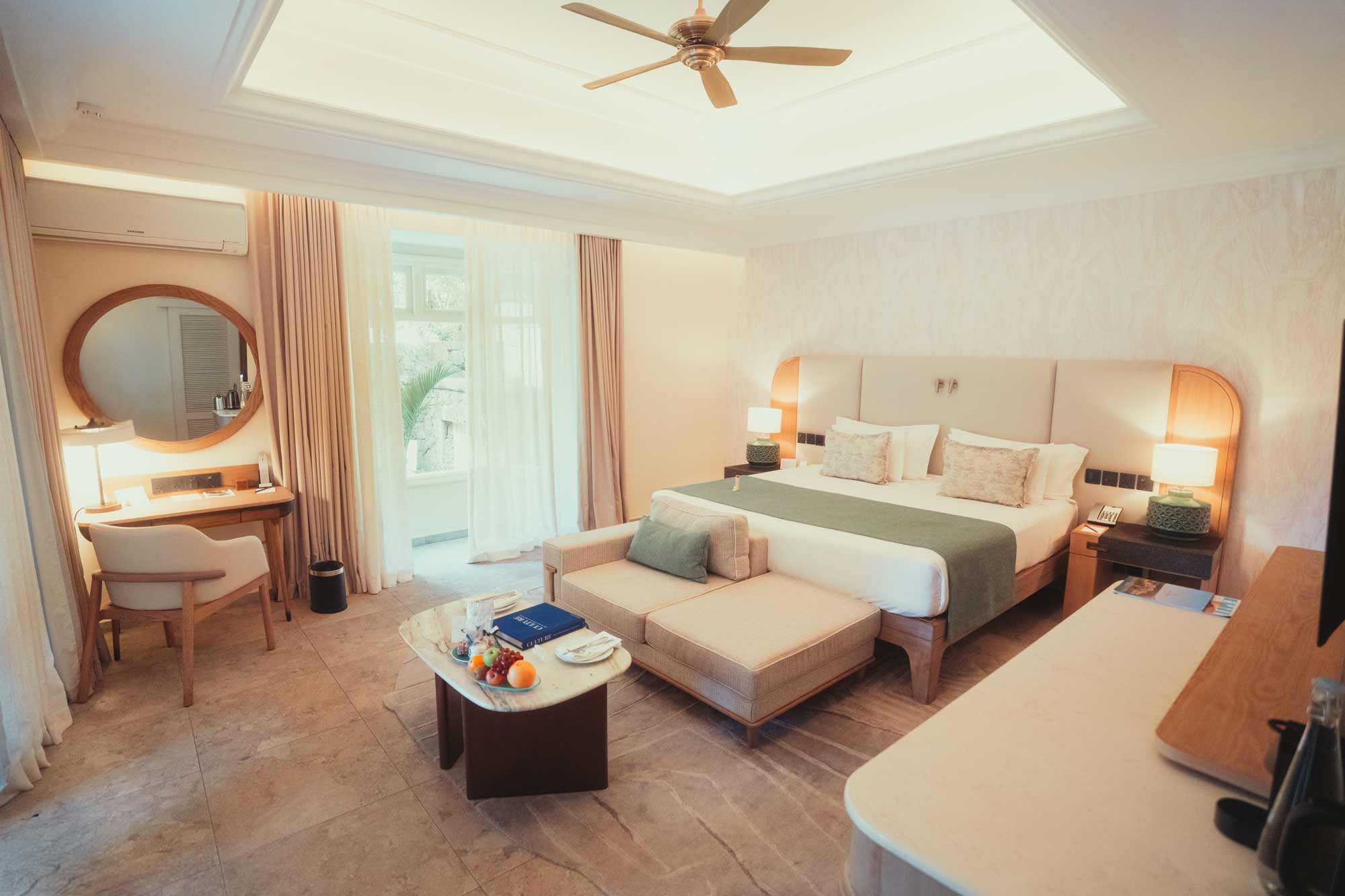 Luxurious hotel room setup filmproduction for a high value hotel client