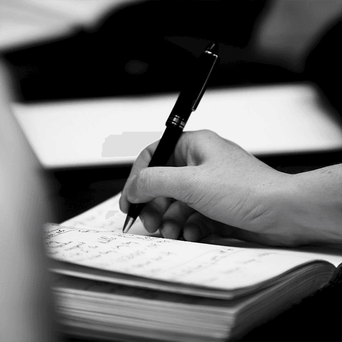 white and black striped textile