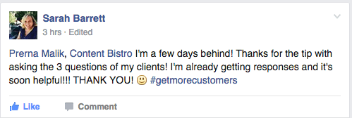 Sarah Barrett 31 Days Get More Customers