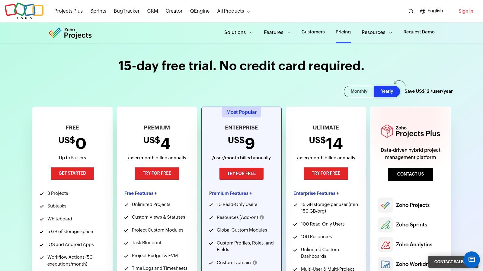 Zoho Projects