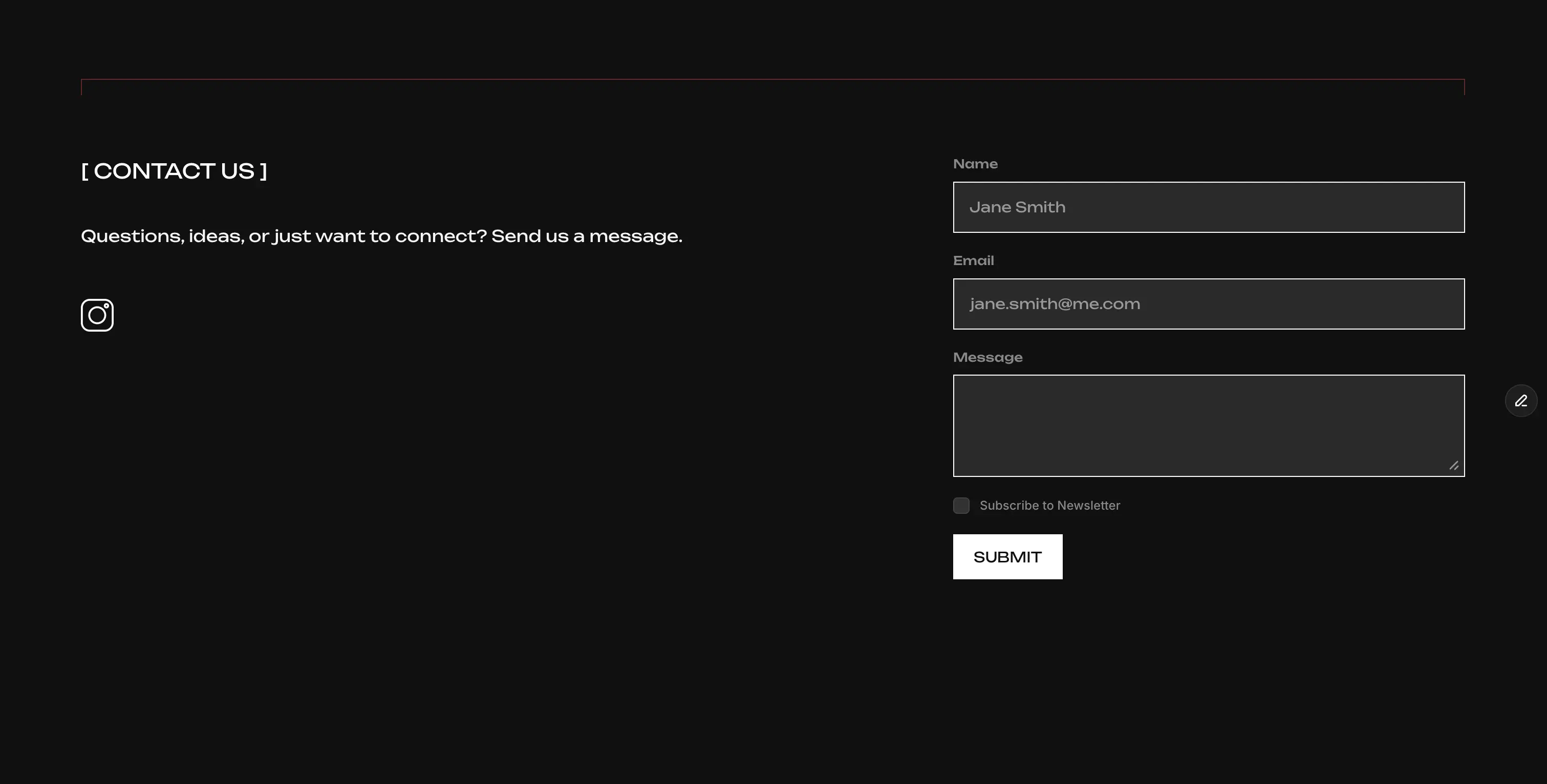 old site hero design