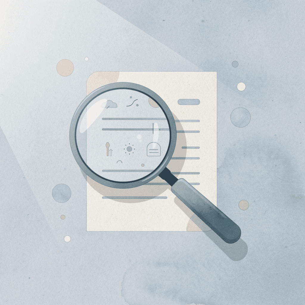 Magnifying glass examining fabric texture and quality - Best T-Shirt Material for Printing