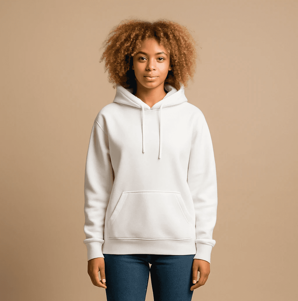 AI fashion photography example generated with Caspa AI