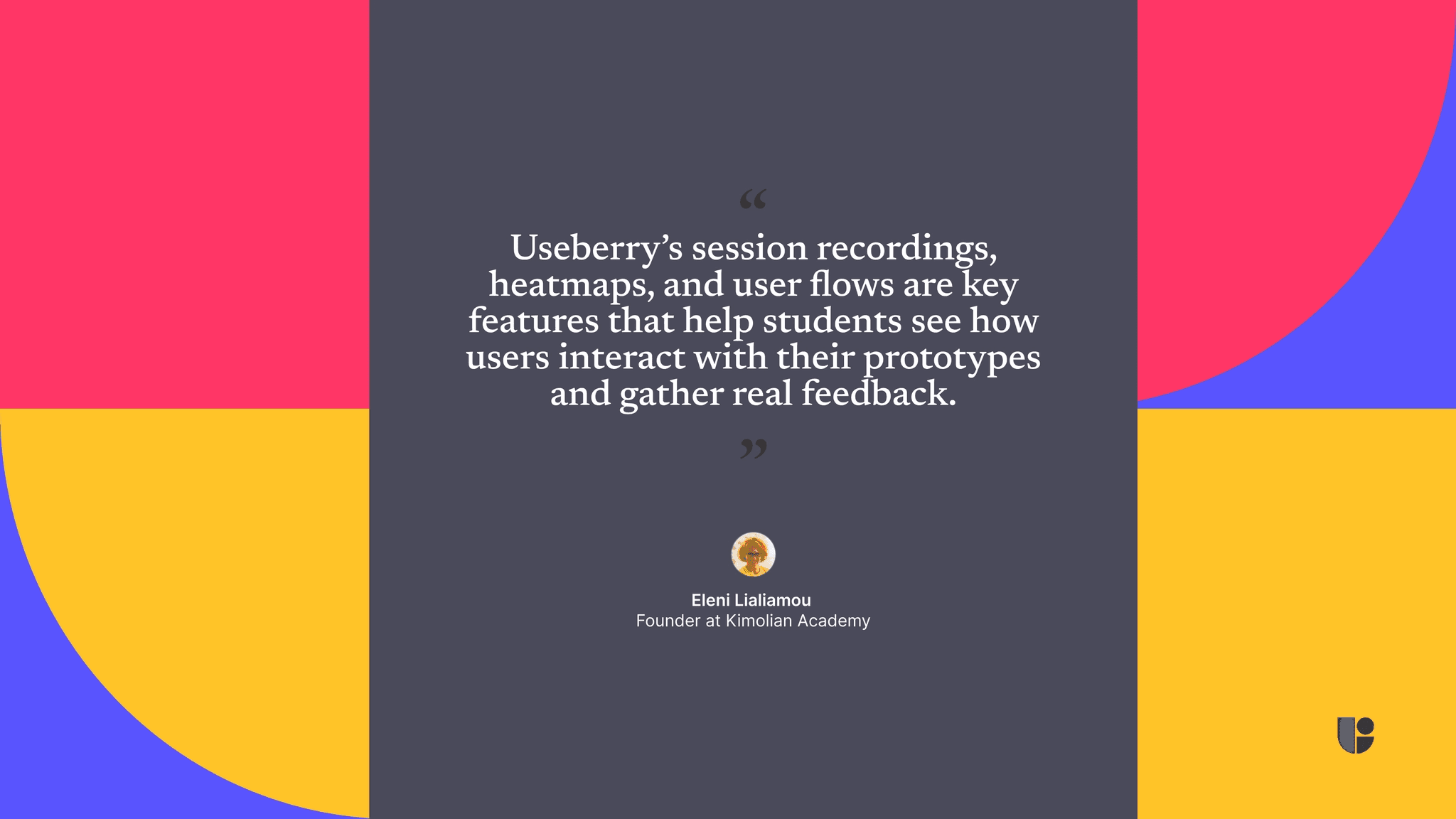 Useberry's session recordings, heatmaps and user flows are key features that help students see how users interact with their prototypes and gather real feedback.