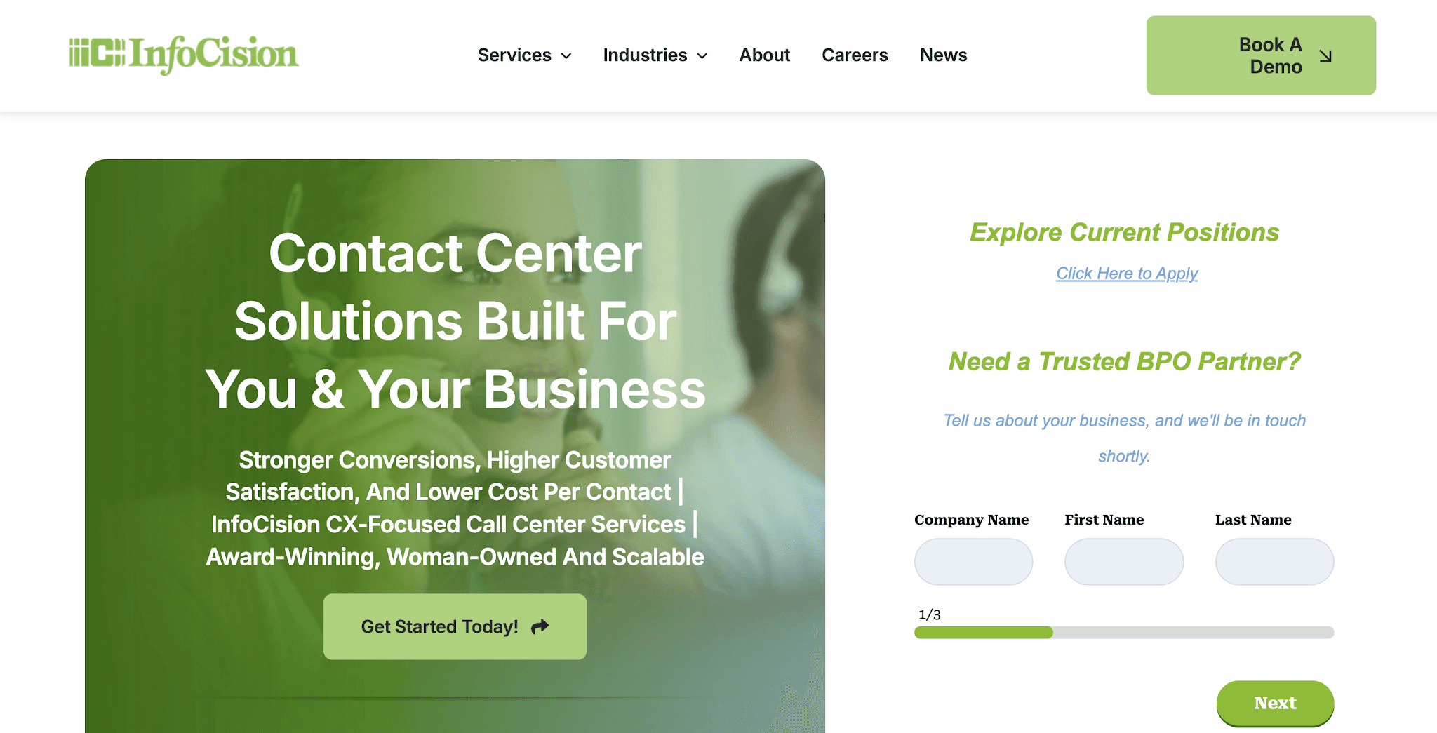 InfoCision nonprofit fundraising contact-center services