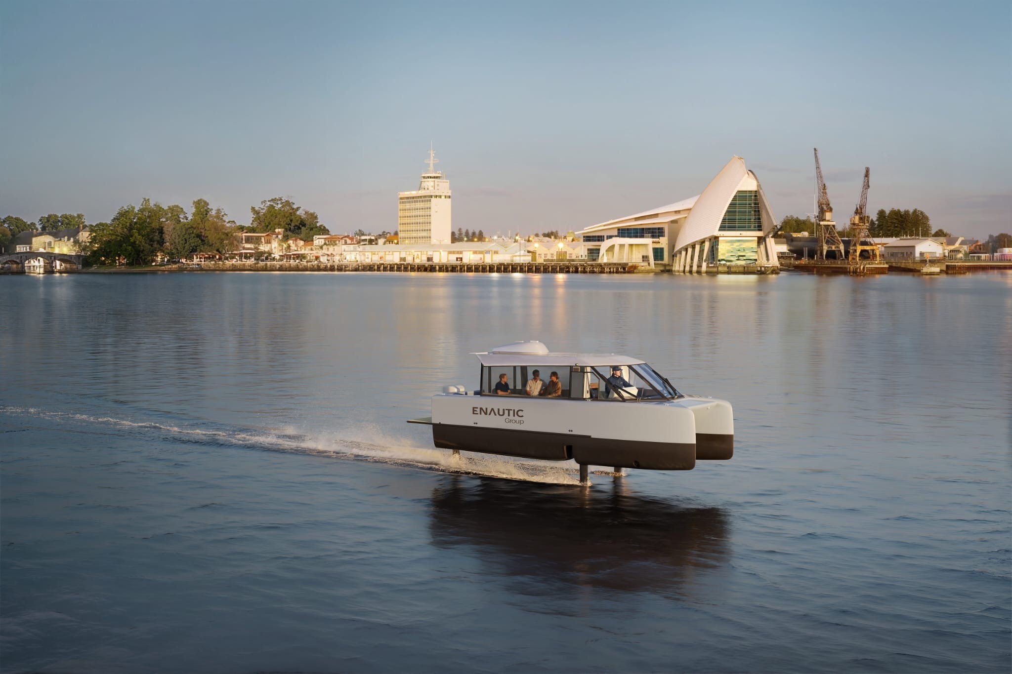 Athlete winning a race