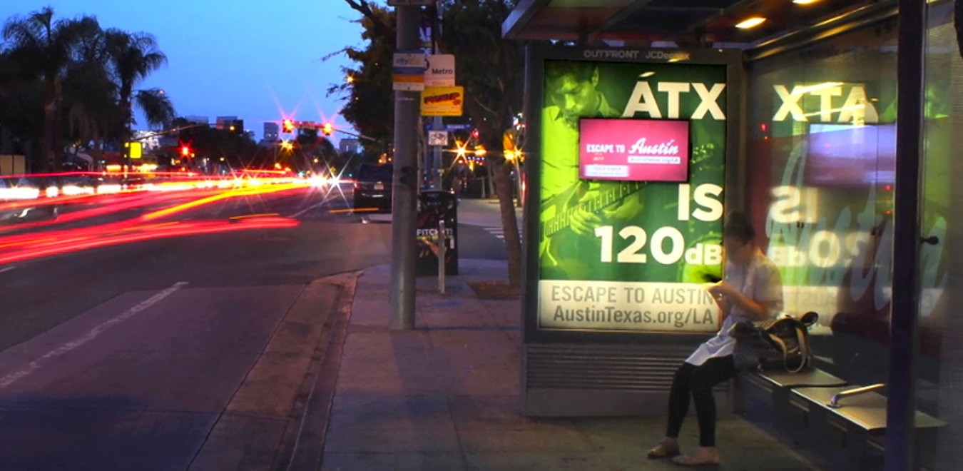 bus shelter branding advertisement design